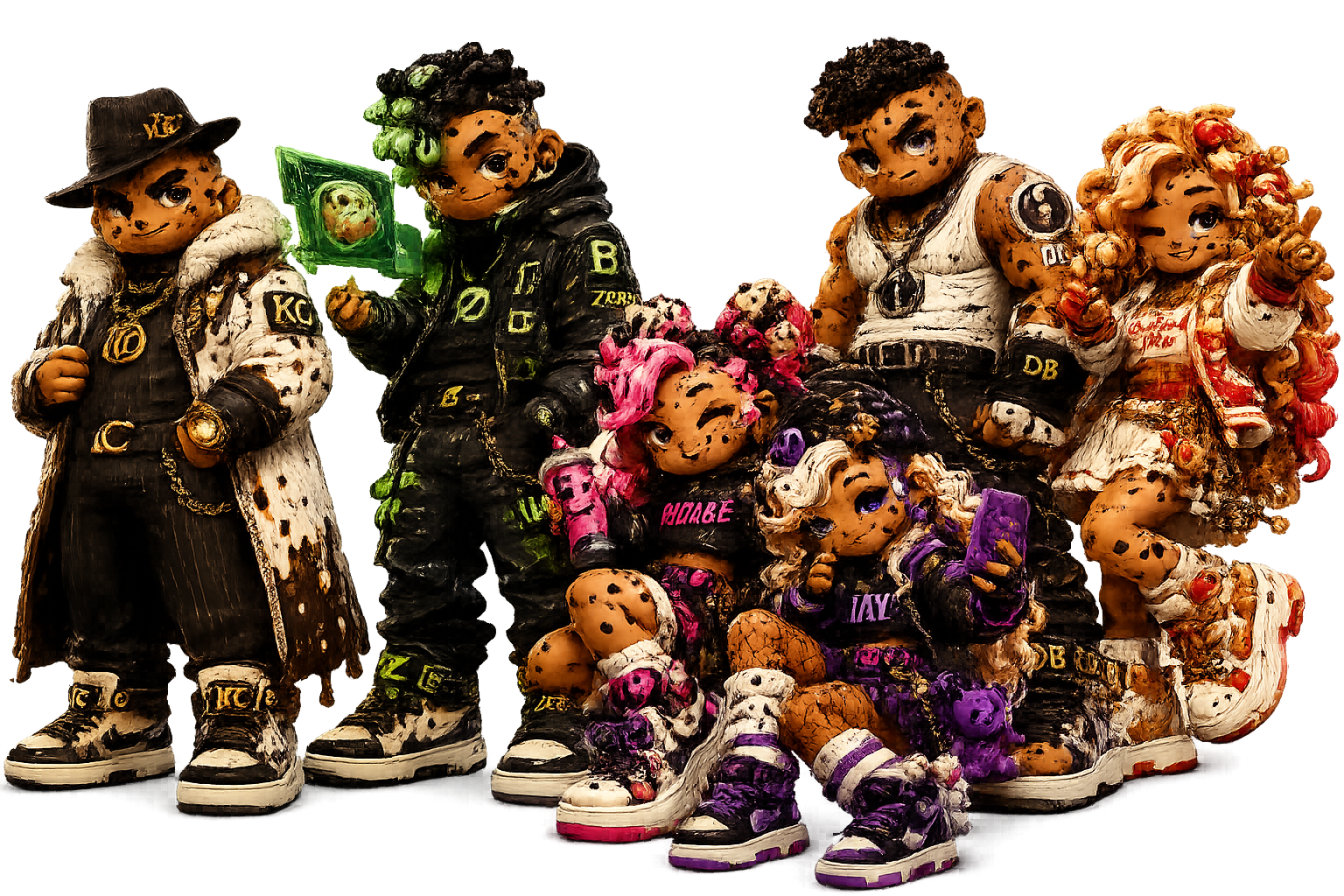 The full Kookie Crooks crew
