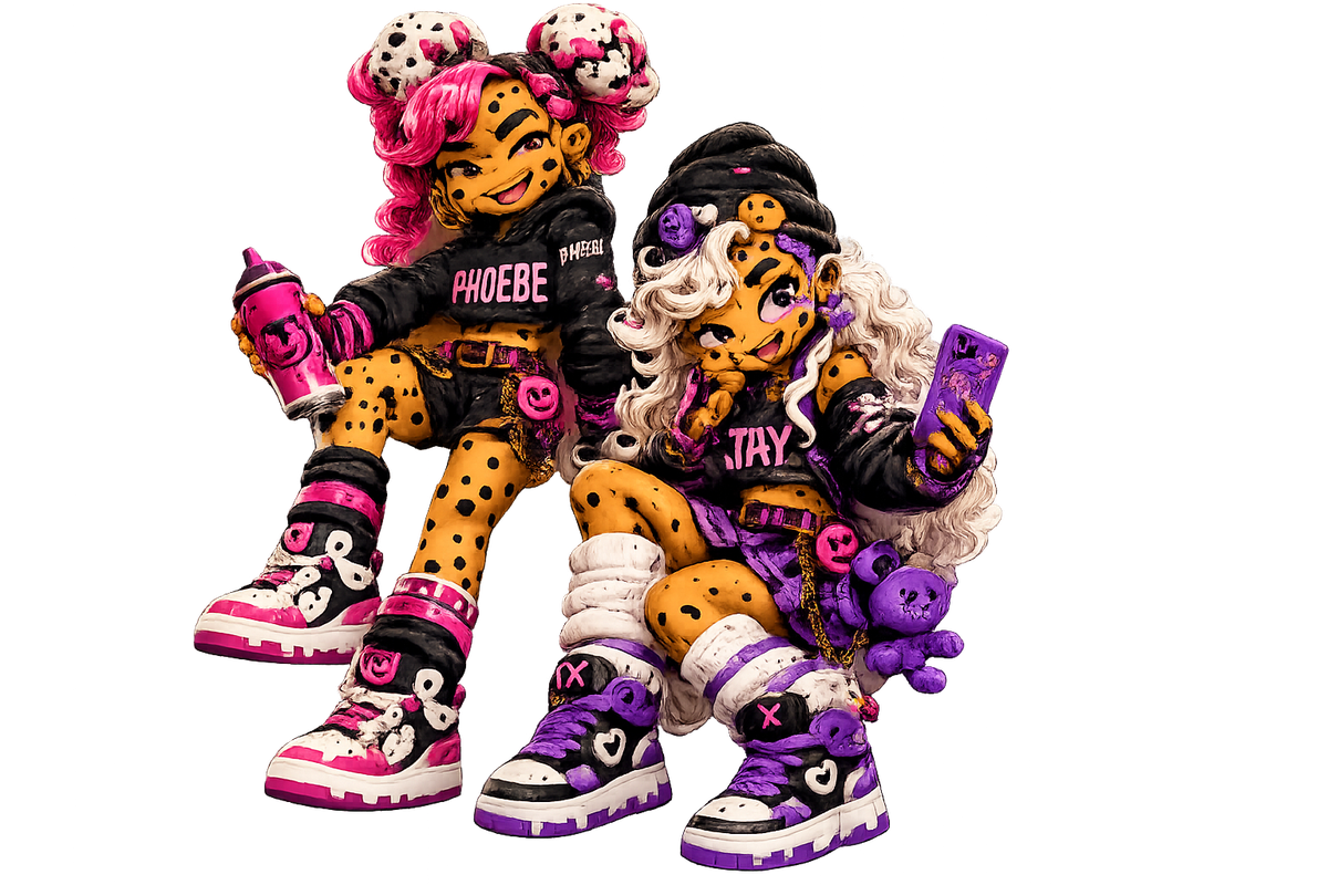 Phoebe and Jay mascots